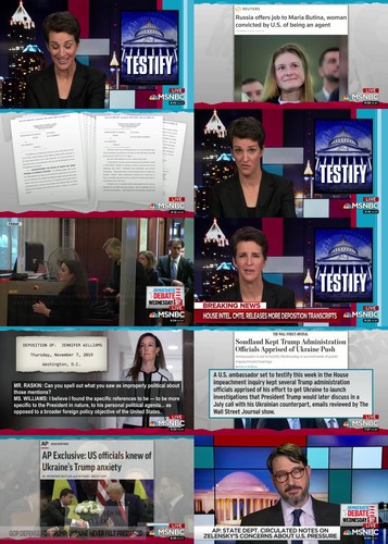 The Rachel Maddow Show 2019 11 18 720p MNBC WEB DL AAC2 0 x264 BTW