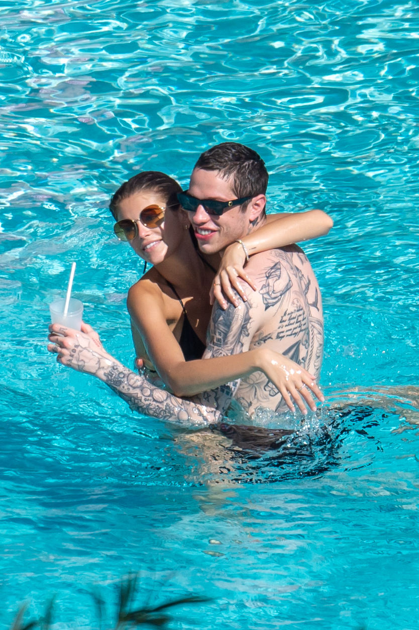 Kaia Gerber in hot thong bikini at a pool in Miami HQ (114).jpg