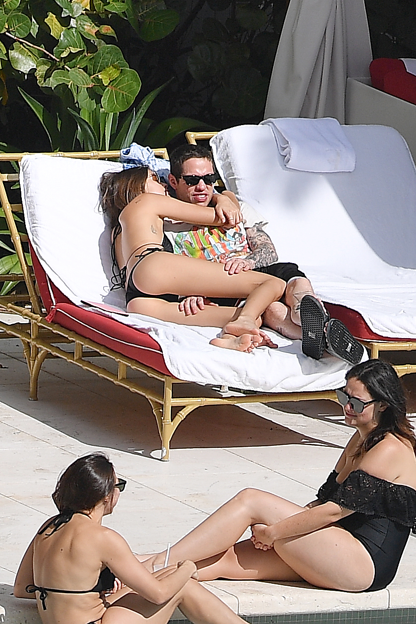 Kaia Gerber in hot thong bikini at a pool in Miami HQ (19).jpg