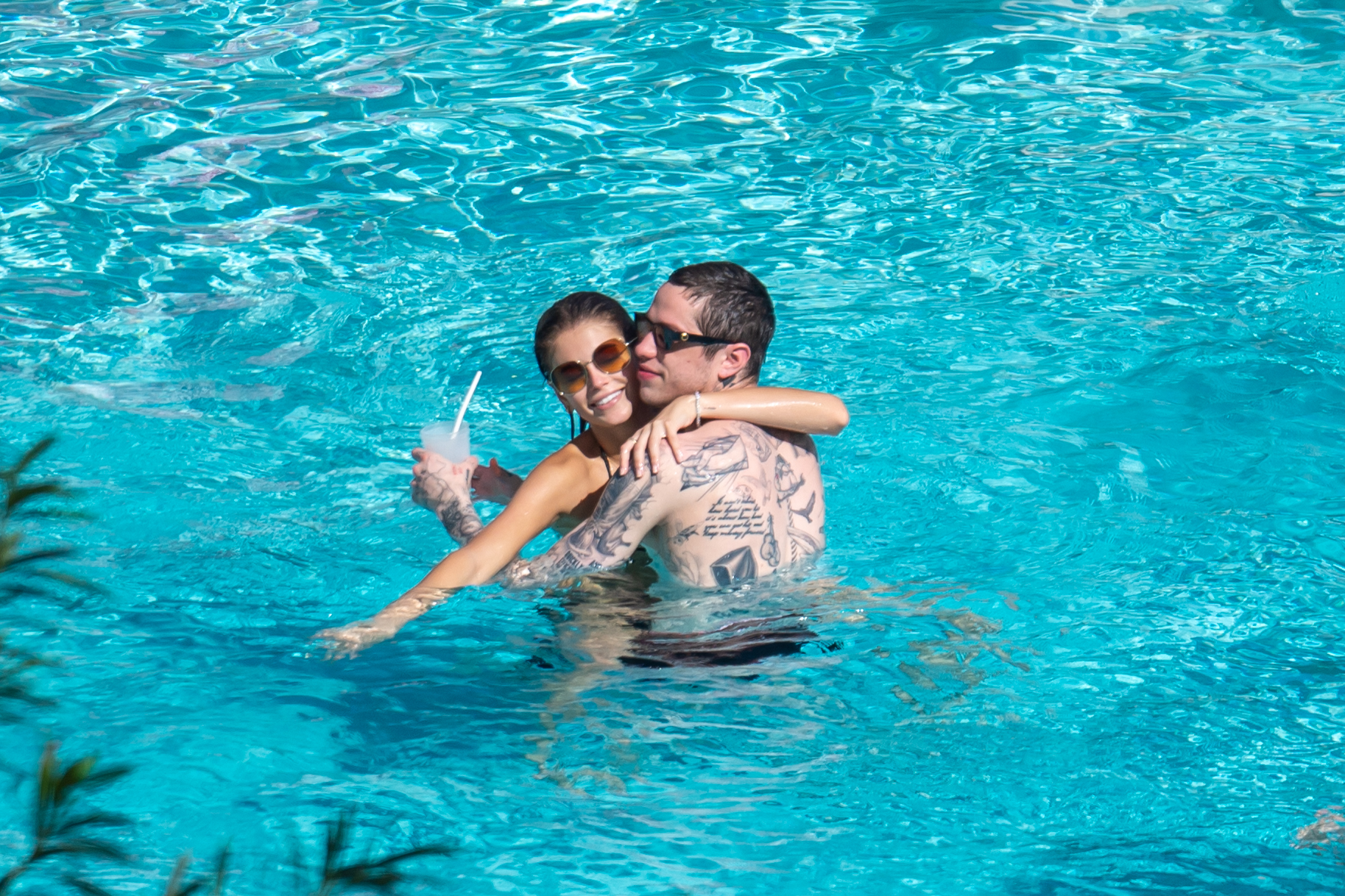 Kaia Gerber in hot thong bikini at a pool in Miami HQ (113).jpg