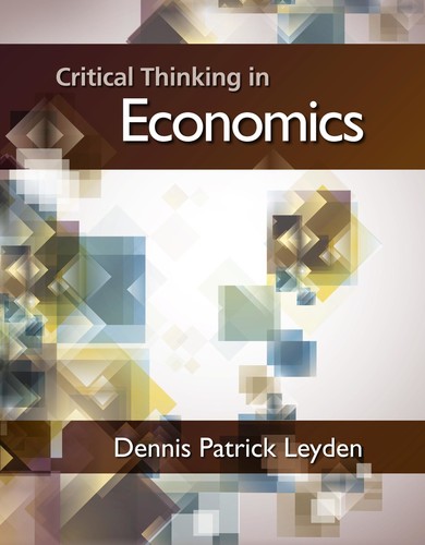 Critical Thinking in Economics