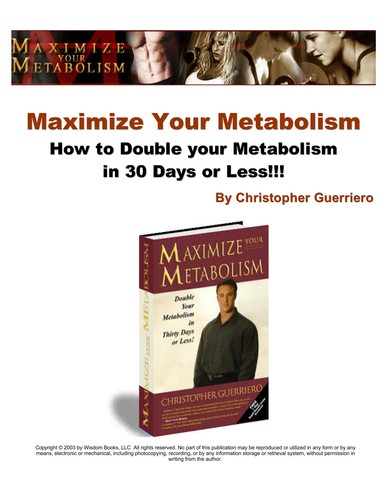 Christopher Gerriero - Maximize Your Metabolism