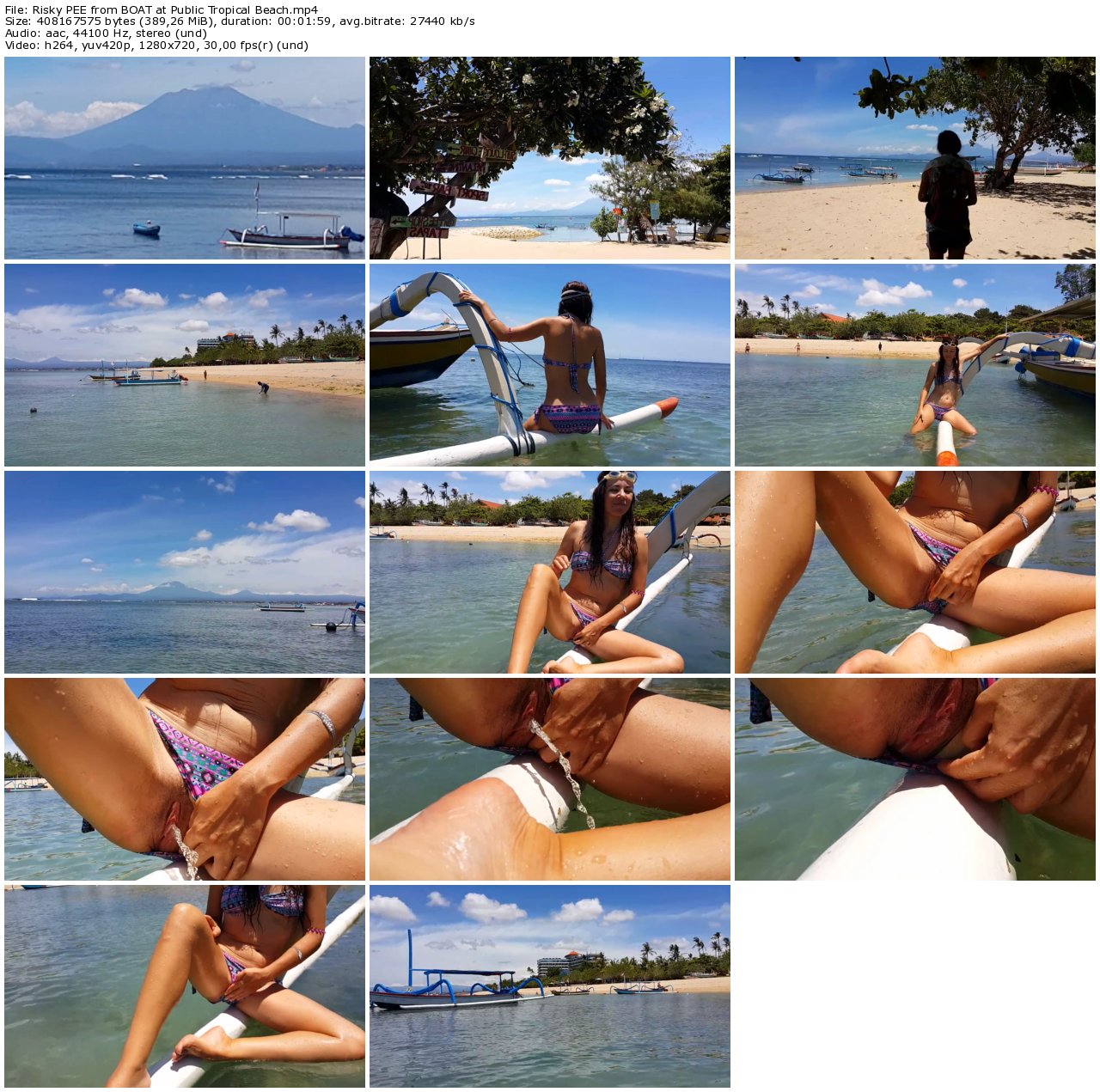 Risky PEE from BOAT at Public Tropical Beach_thumb.jpg